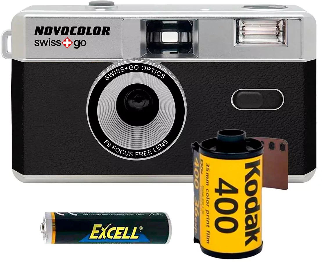 Swiss+Go Novocolor 35mm analogā fotokamera ar