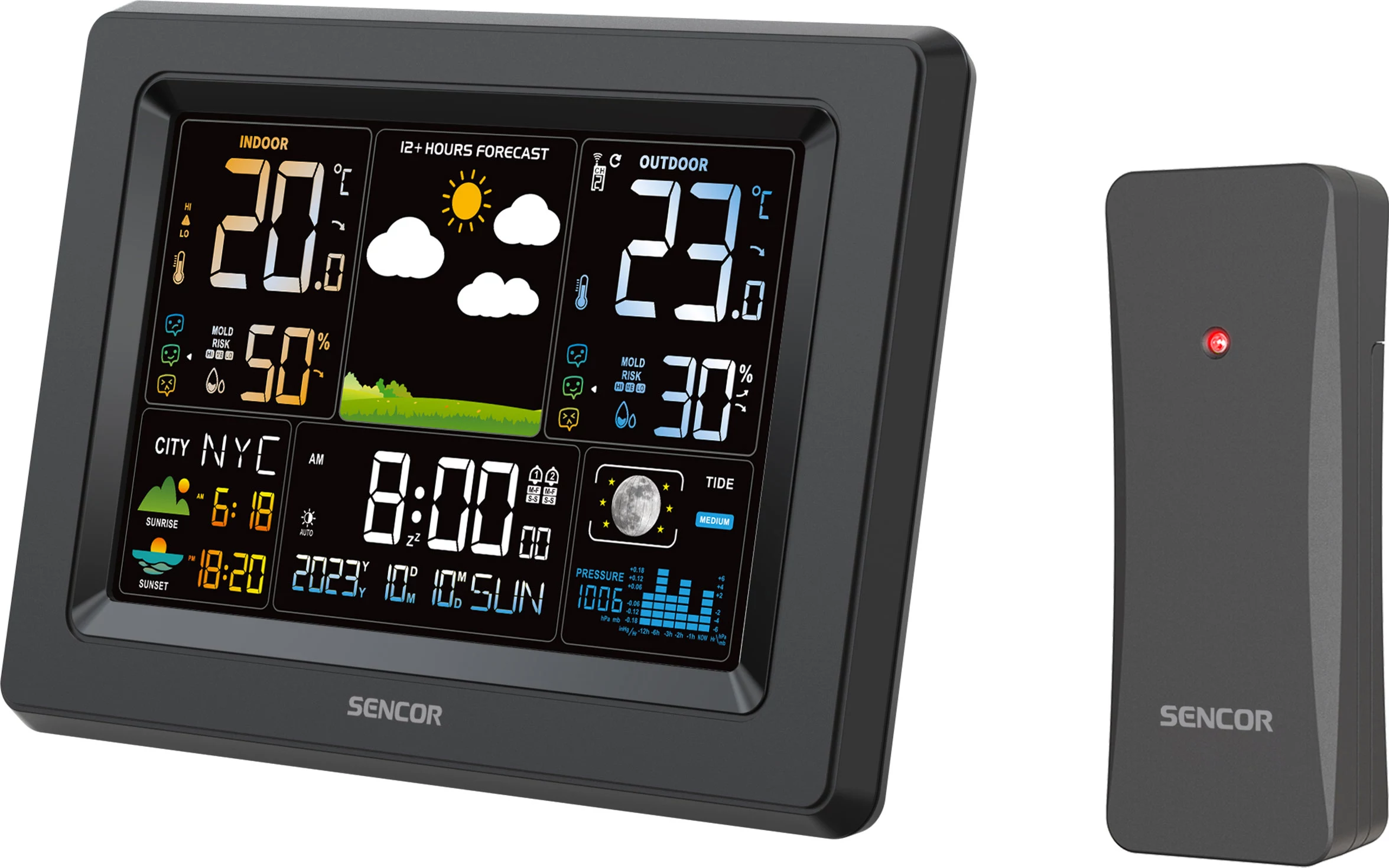 Sencor SWS 4500 Laika stacija melnā