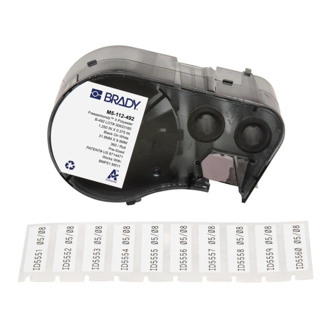 BRADY FreezerBondz B-490 poliestera etiķetes BMP21-PLUS