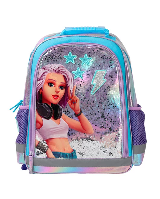 KIDS Wow Holo hologrāfiskā skolas mugursoma
