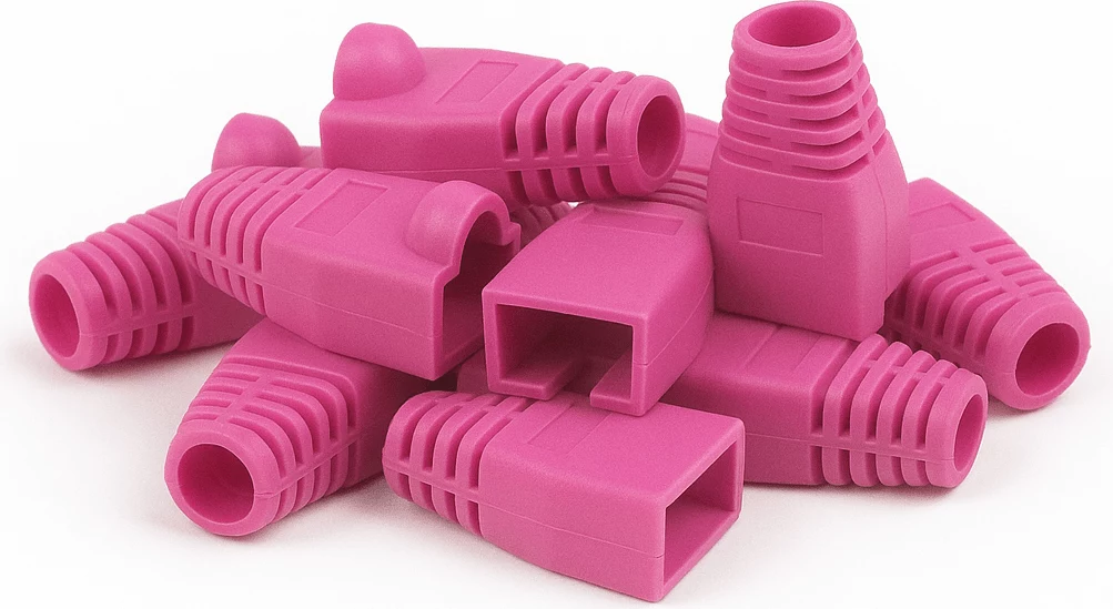 DSIT DANICOM RJ45 savienotāja aizsargvāciņš rozā