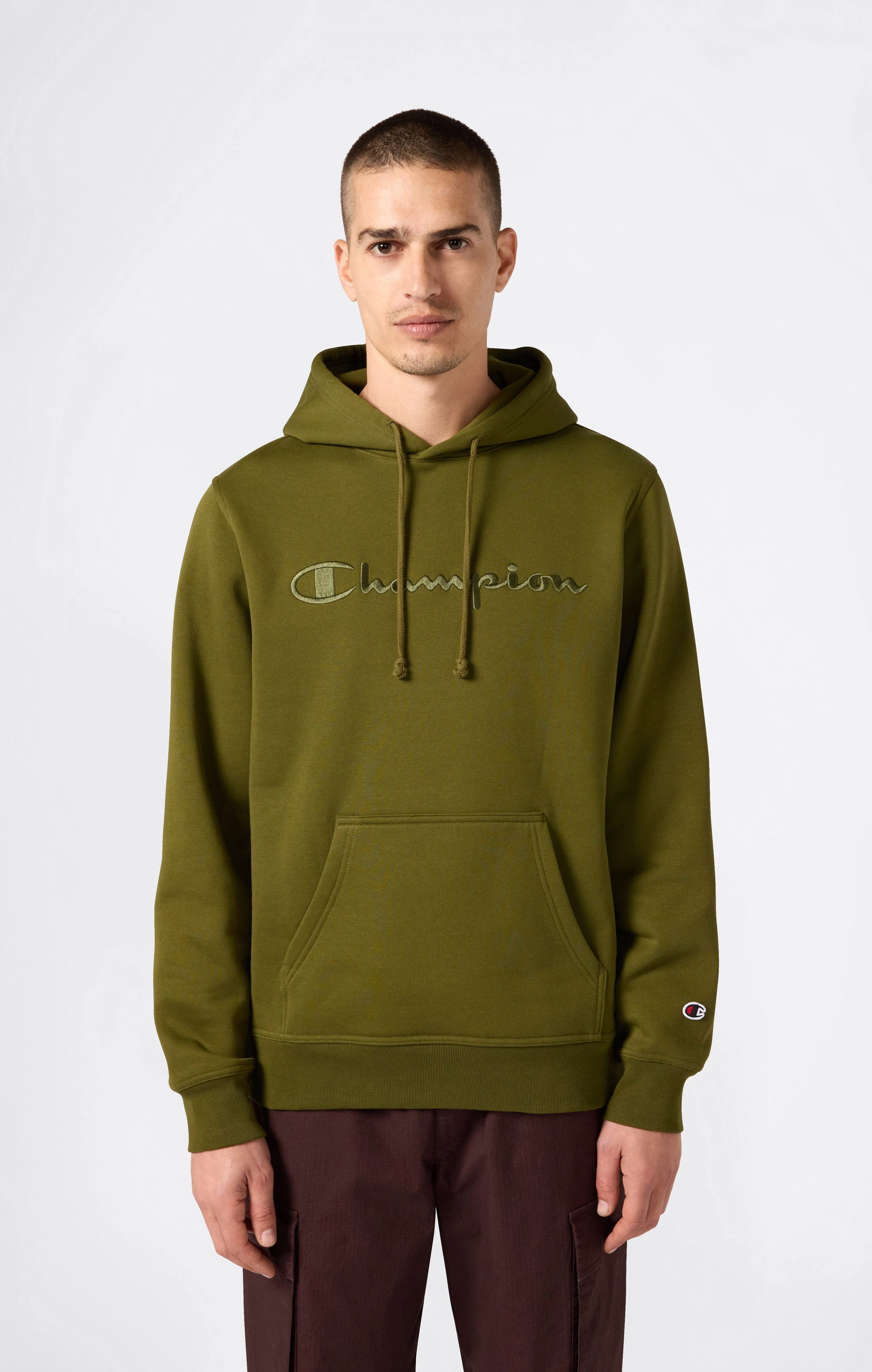Champion vīriešu kapuces sporta krekls Olive
