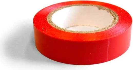 DSIT DC-Tape-Red 10m sarkana PVC elektroizolācijas