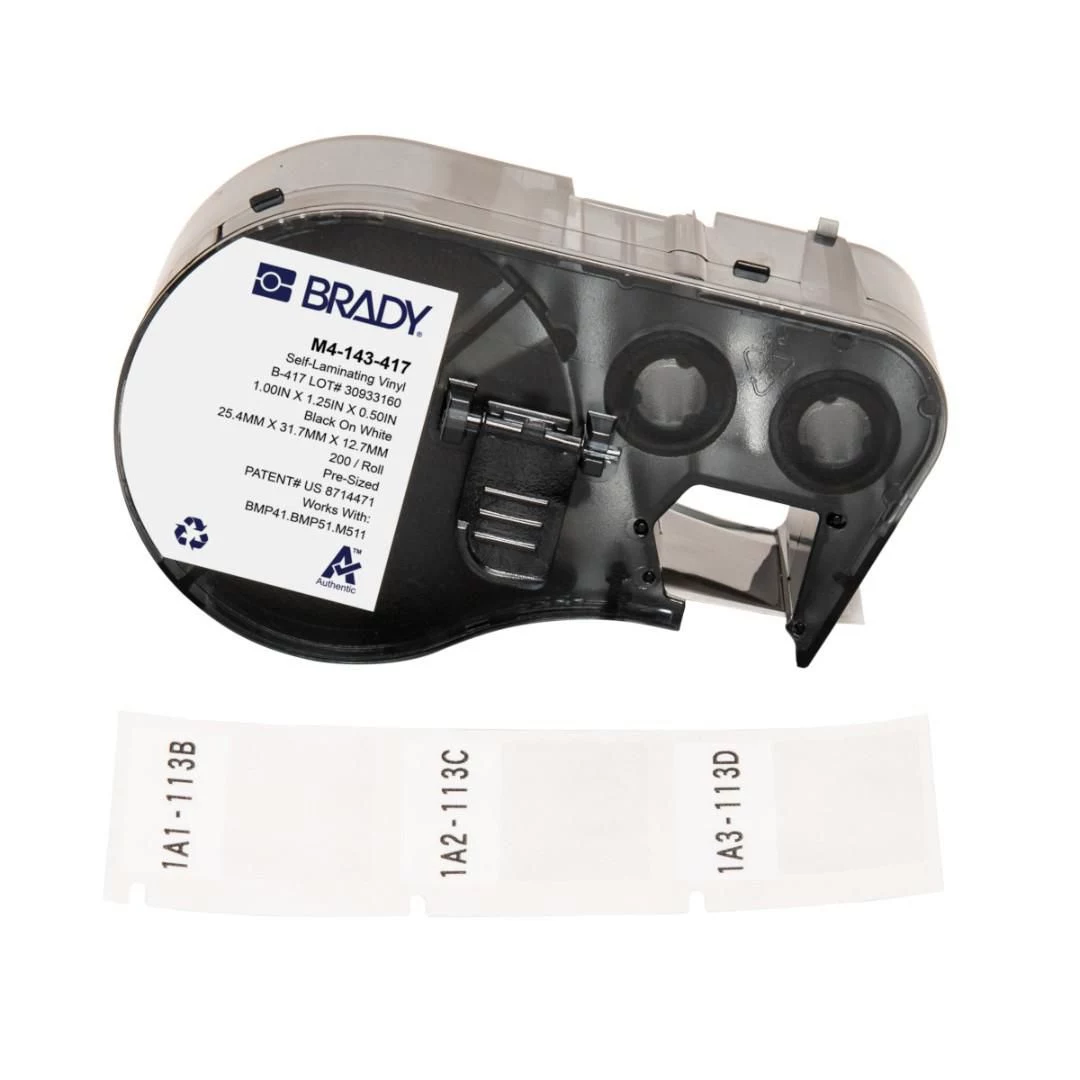BRADY M4-143-417 pašlaminējošā vinila etiķešu kasetne