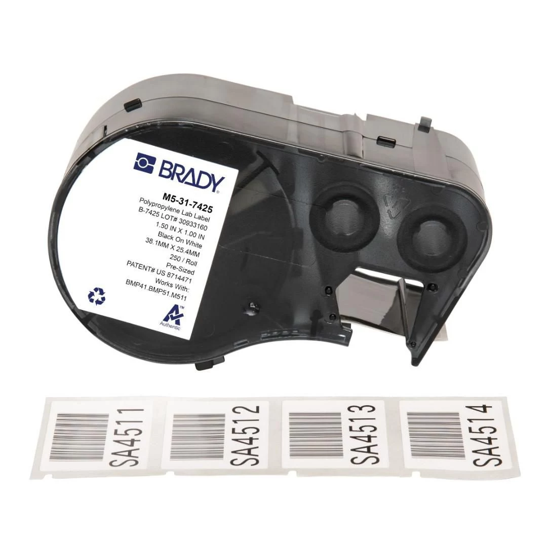 BRADY BMP51/BMP53/M511 PermaSleeve termokameras etiķešu kasete
