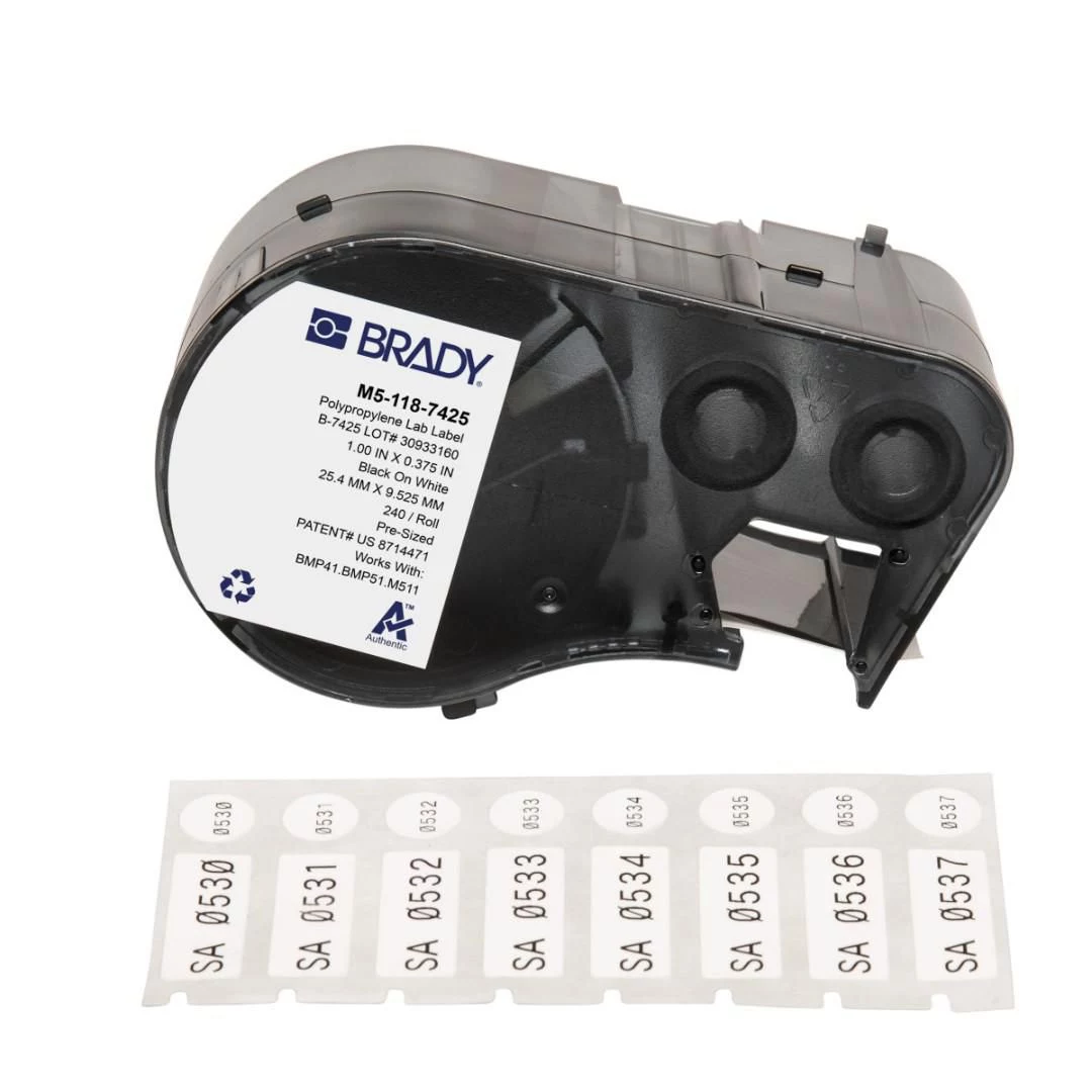 BRADY M5-118-7425 PermaSleeve termokrūmējamo etiķešu kasetne