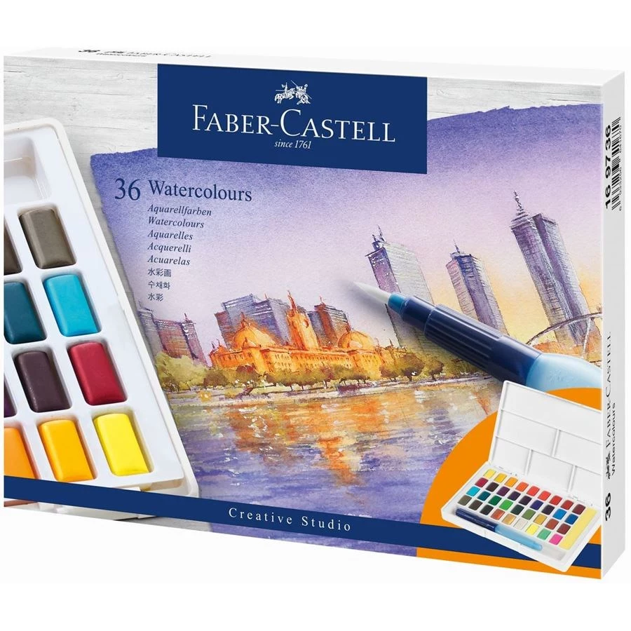 Faber-Castell Creative Studio akvareļu krāsu komplekts