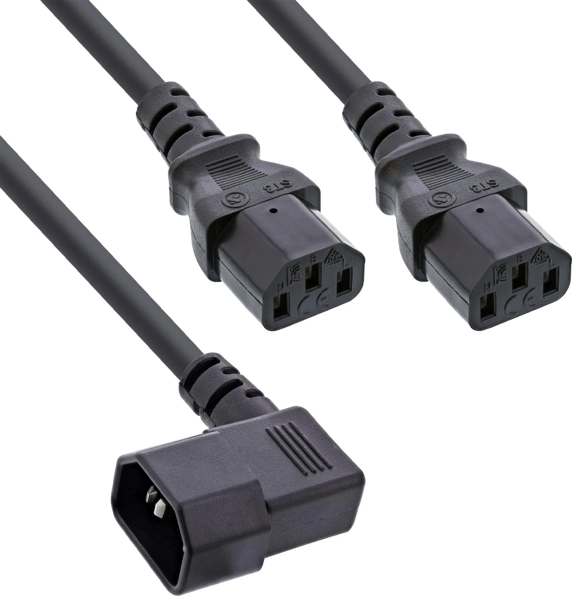 InLine® tīkla Y-kabelis, aukstajām ierīcēm, 1x