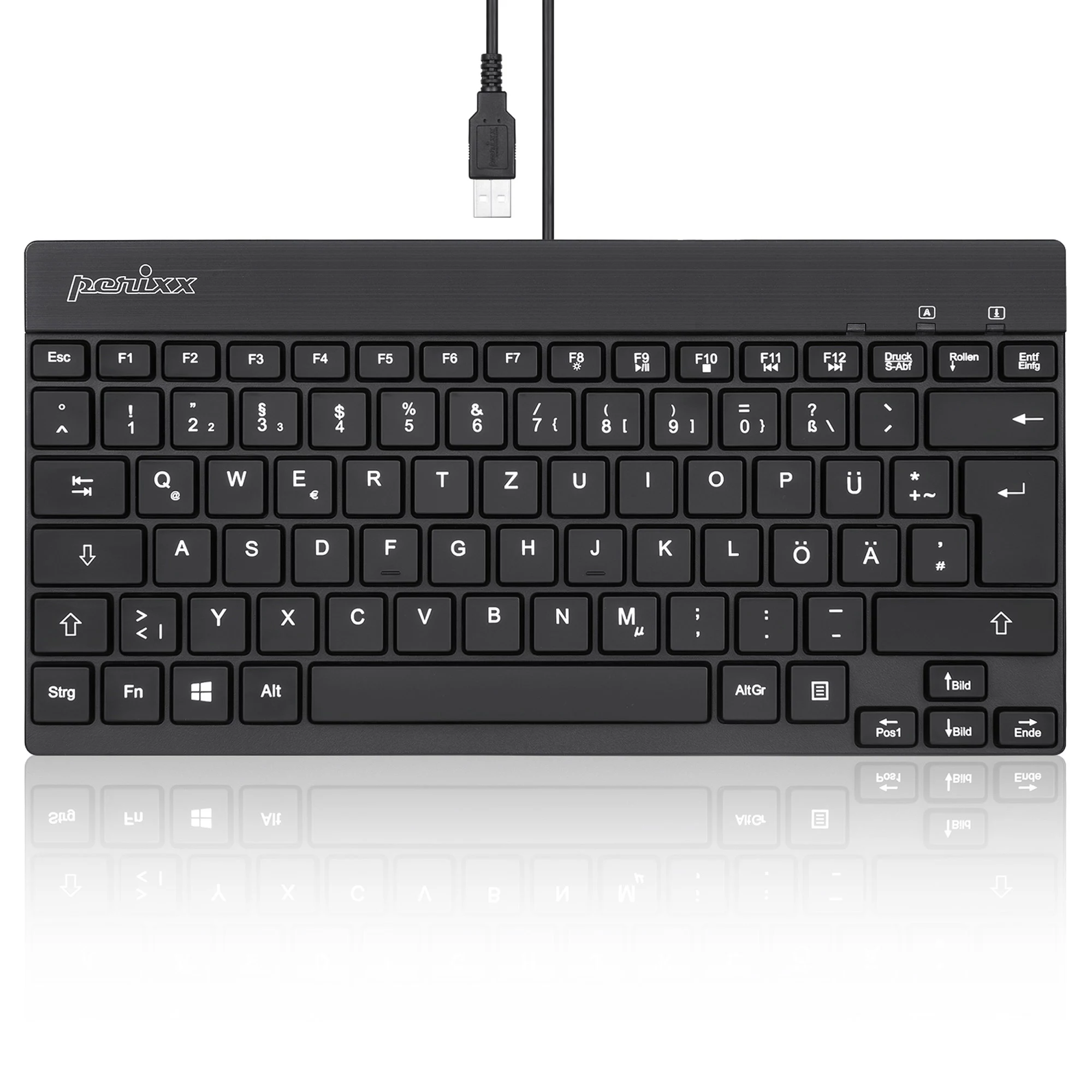 Perixx PERIBOARD-326 DE apgaismota USB tastatūra