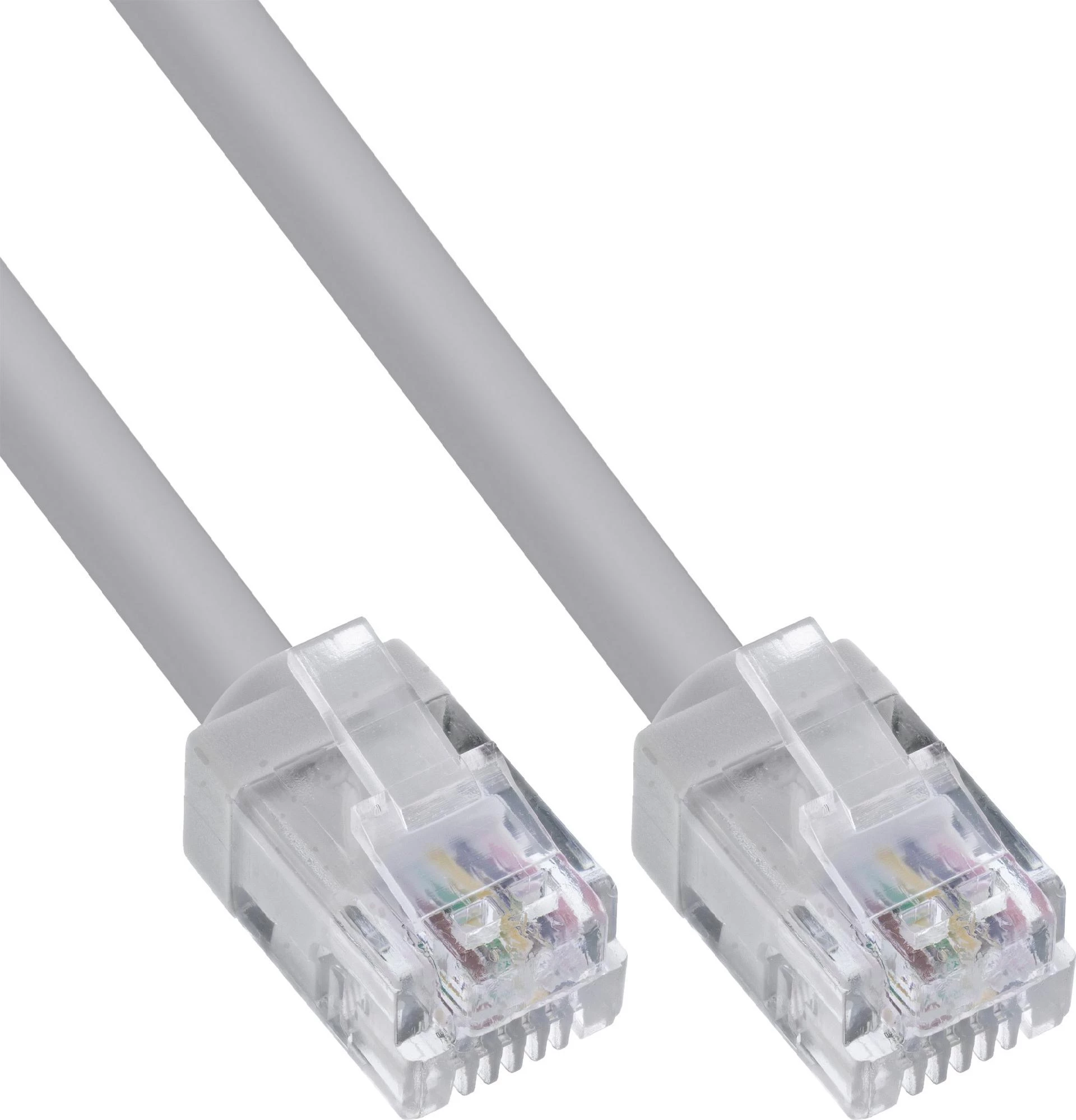 InLine® RJ12 apaļais modulārais kabelis, vīrietis/vīrietis