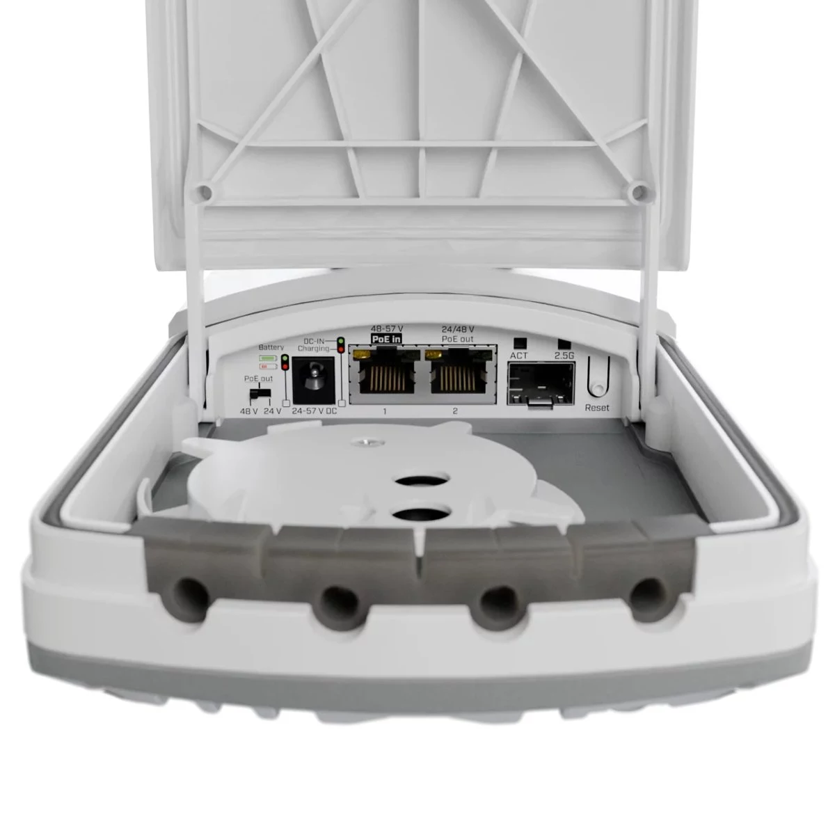 MikroTik FTC21-UPS Fiber-to-Copper pārveidotājs ar iebūvētu