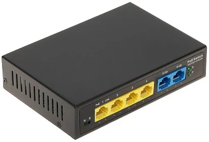 POE Switch GTX-A1-06-42-V2, 4 portu Fast