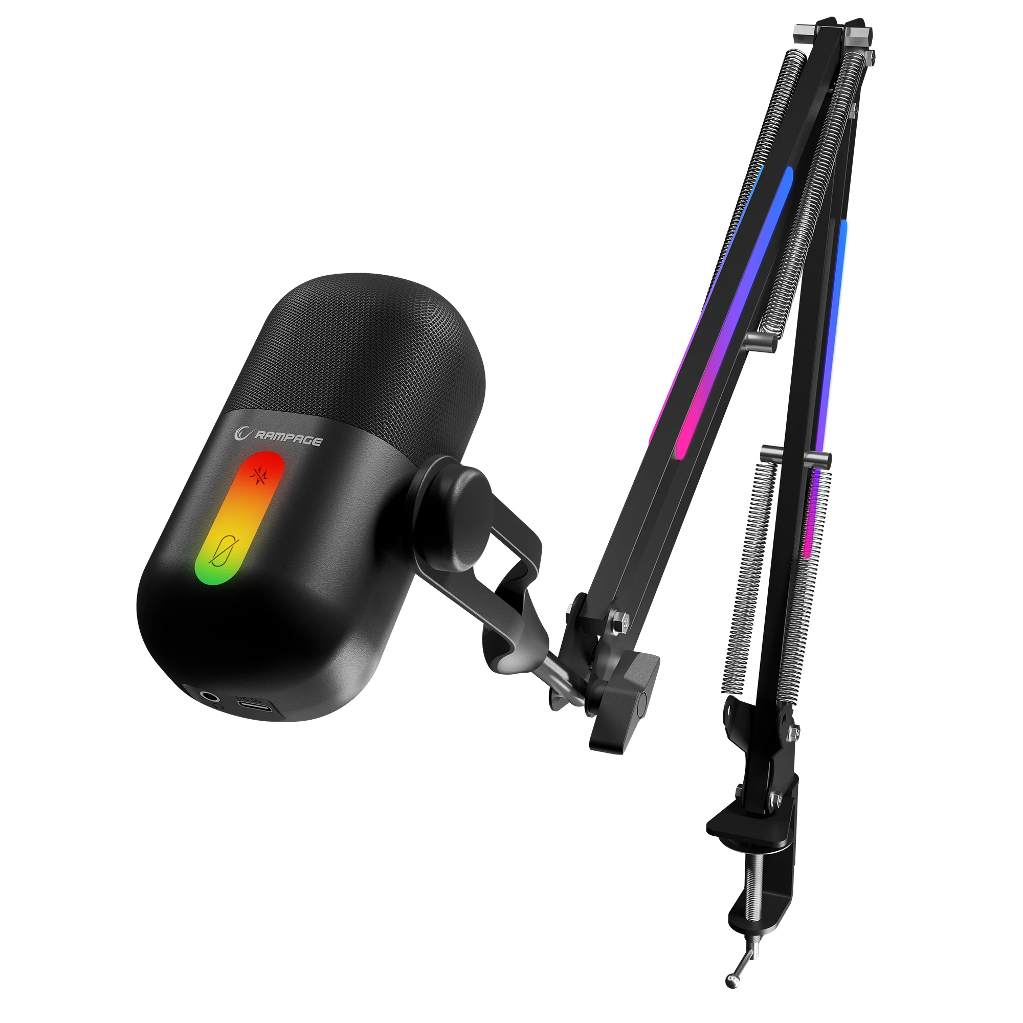 Rampage ARPEJ Black RGB kondensatora mikrofons