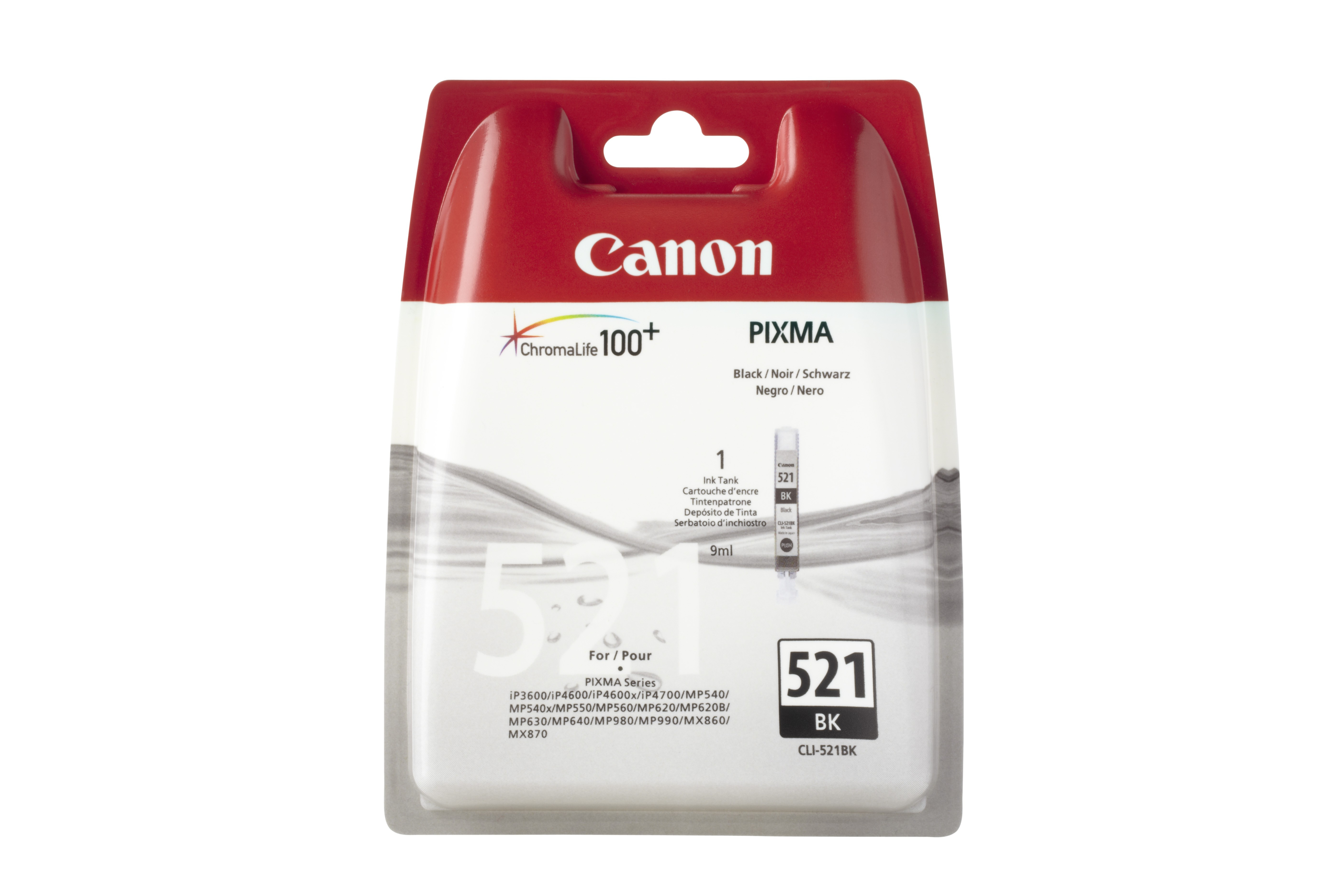 Canon CLI-521BK melna oriģinālā tintes kasetne