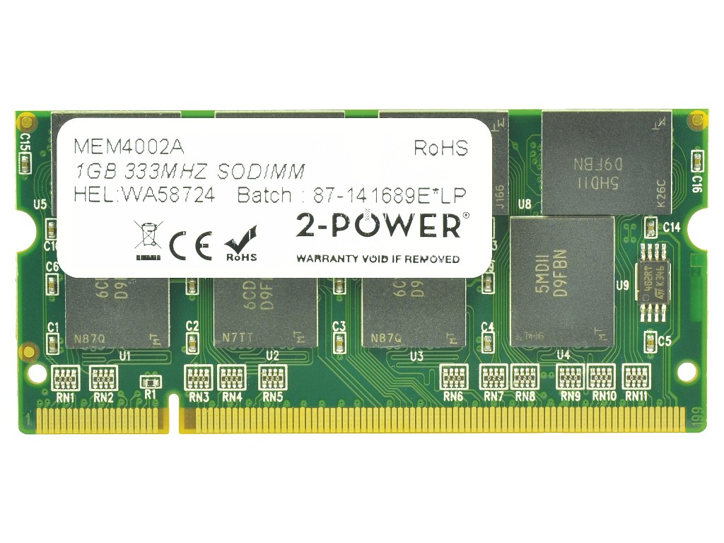 2-POWER 1GB PC2700 333MHz SODIMM -
