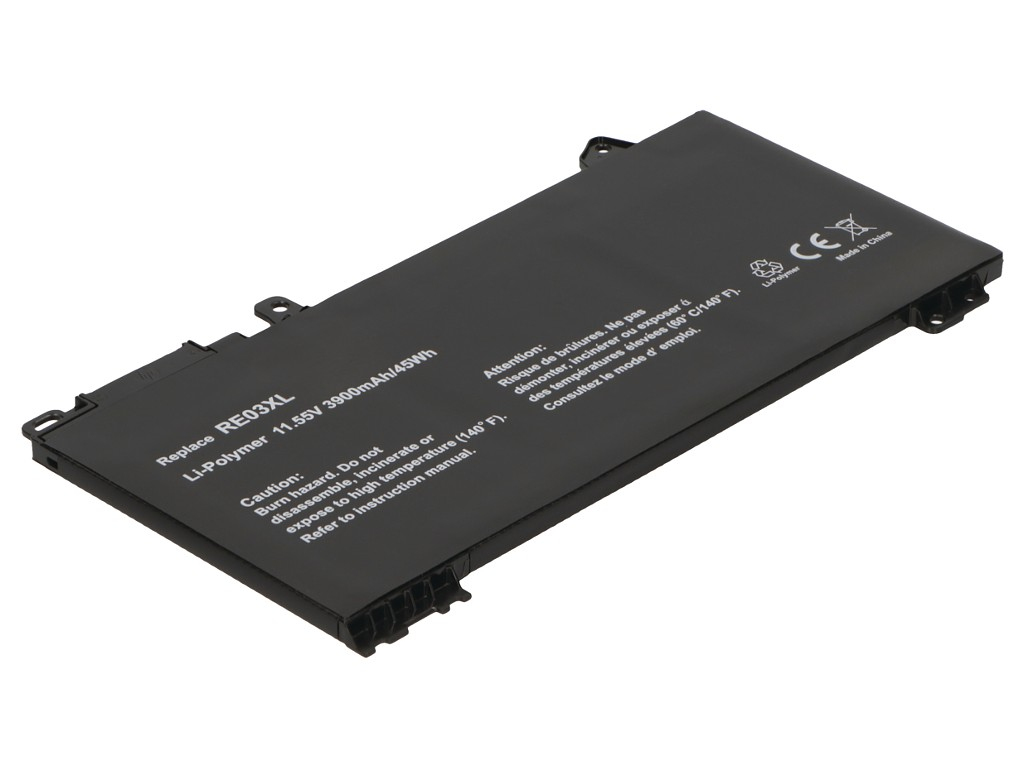 2-Power galvenais akumulatora bloks HP RE03XL