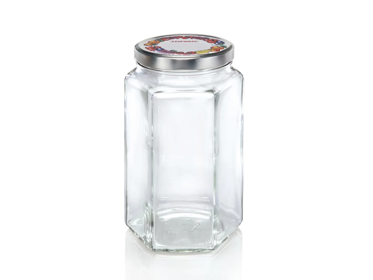 LEIFHEIT sešstūra stikla burka 1700 ml