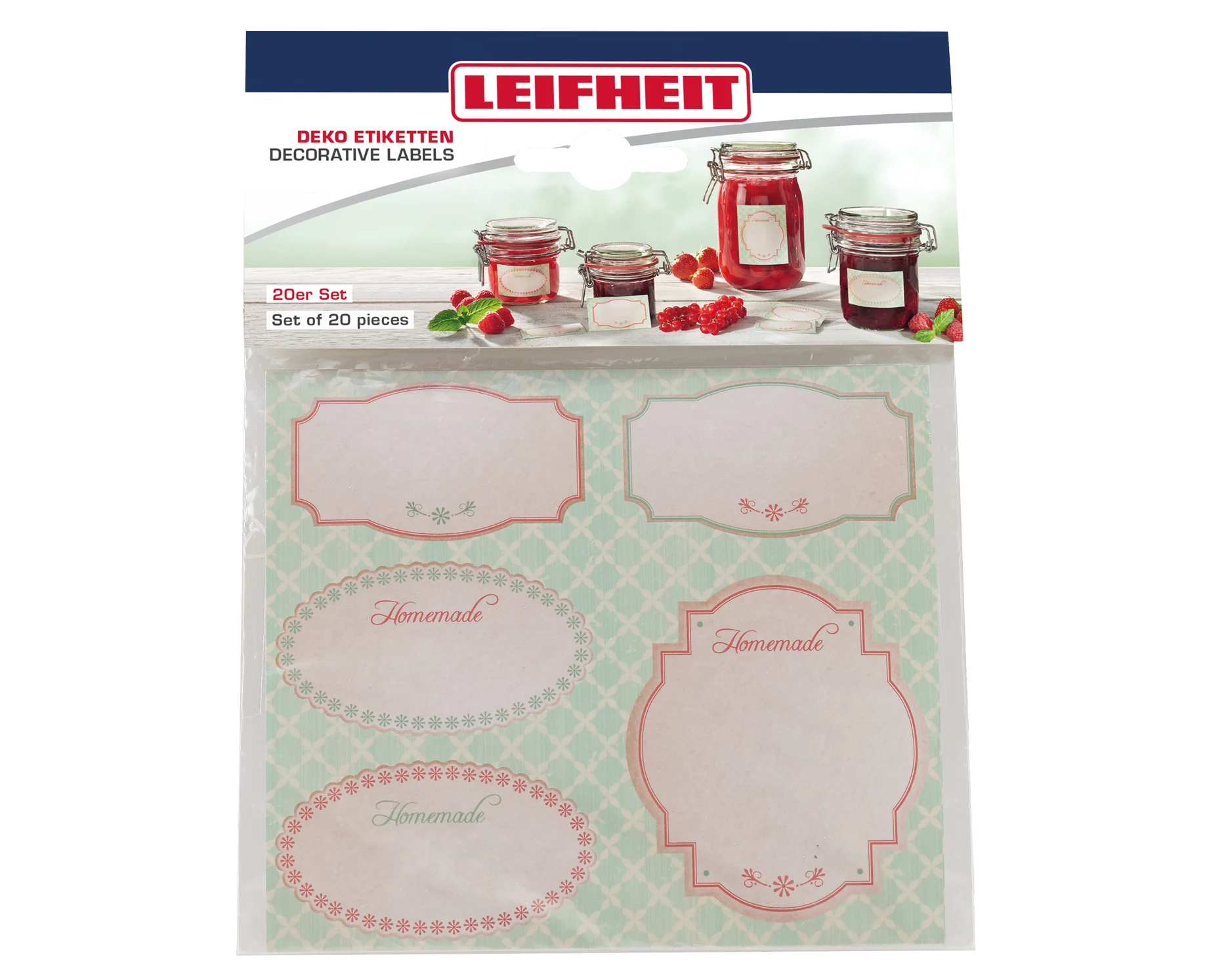 LEIFHEIT Jar Decorating Sticker Set Pastel