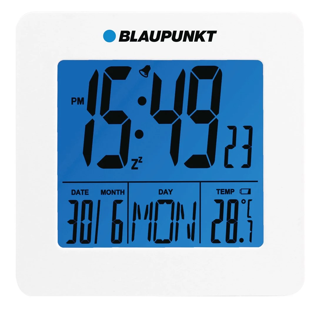 Blaupunkt CL02WH baltais LED modinātājs ar