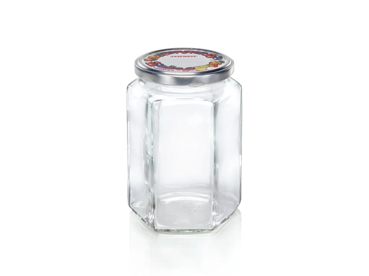 LEIFHEIT Sešstūra stikla burka 770ml ar