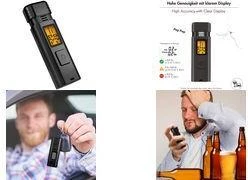 LogiLink alkometrs ar LCD displeju, melns