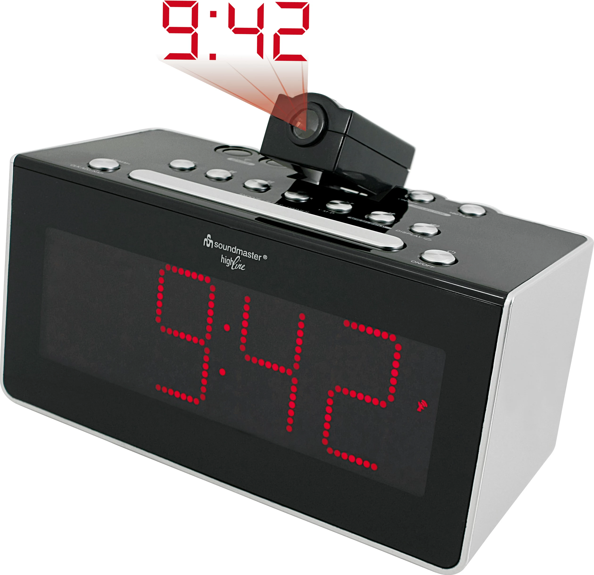 Soundmaster FUR6005 FM pulkstenis-radio ar projekciju