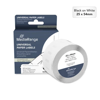 MediaRange papīra etiķetes Dymo 11352/S0722520, 25x54mm