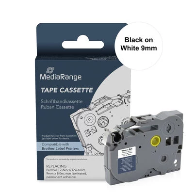 MediaRange etiķešu lentes kasetne Brother TZ-N221/TZe-NX221