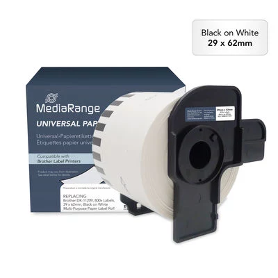 MediaRange DK-11209 saderīgas termiskās etiķetes 29x62mm