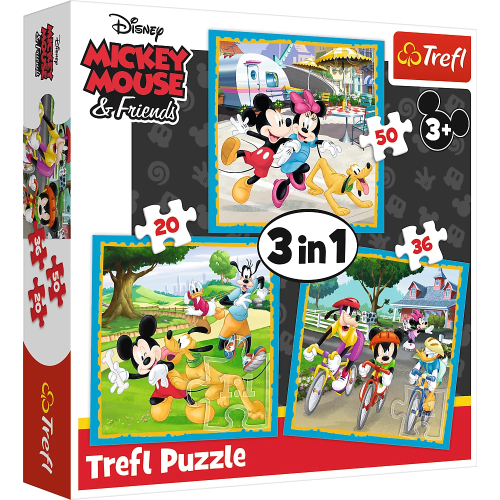 Trefl 3-in-1 Mickey Mouse and Friends