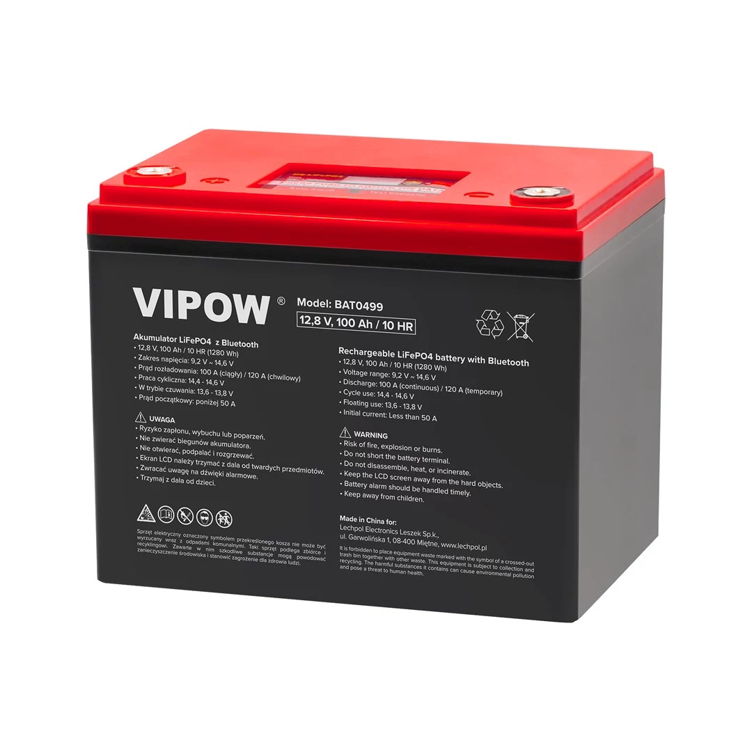VOLT POLSKA 100Ah Bluetooth LiFePO4 akumulators