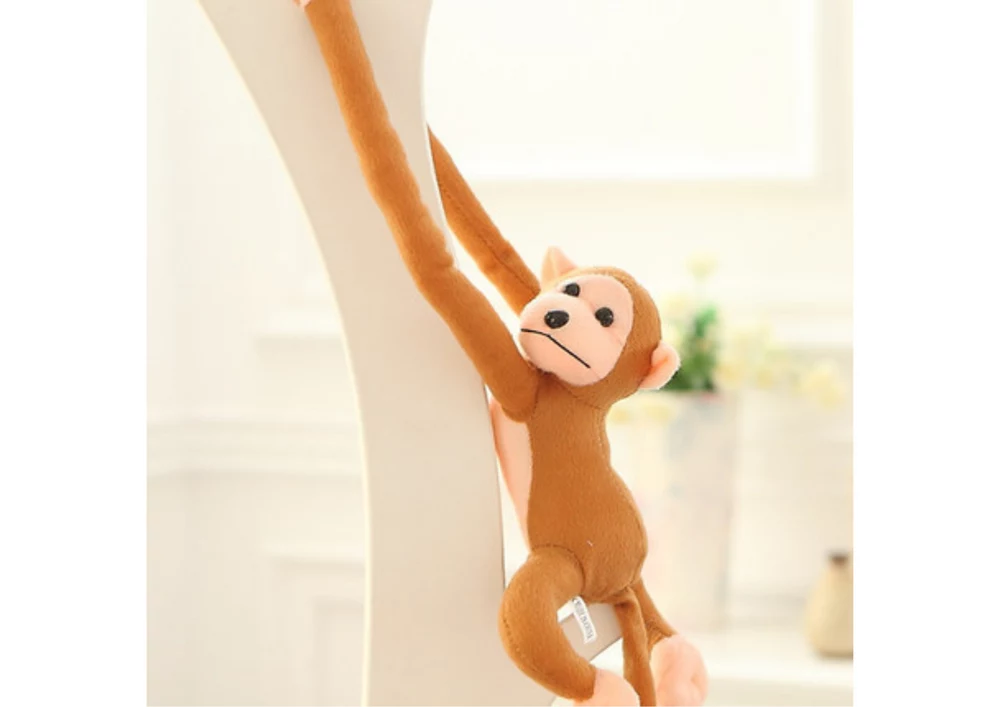 LEAN TOYS Plush pērtiķis ar skaņu