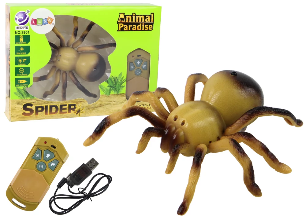LEAN TOYS tālvadības tarantula zirneklis RC
