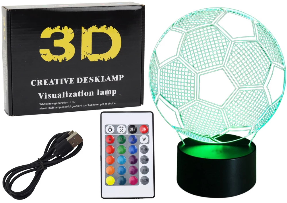 LEAN TOYS bezvadu 3D LED Mēness