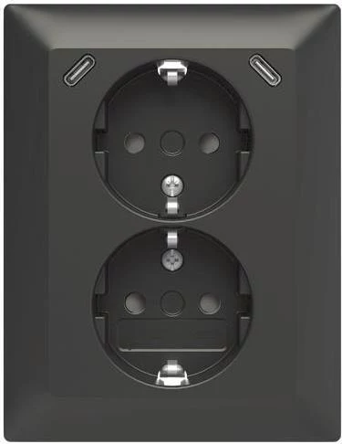 ABB Safety+ USB dubultā kontaktligzda ar