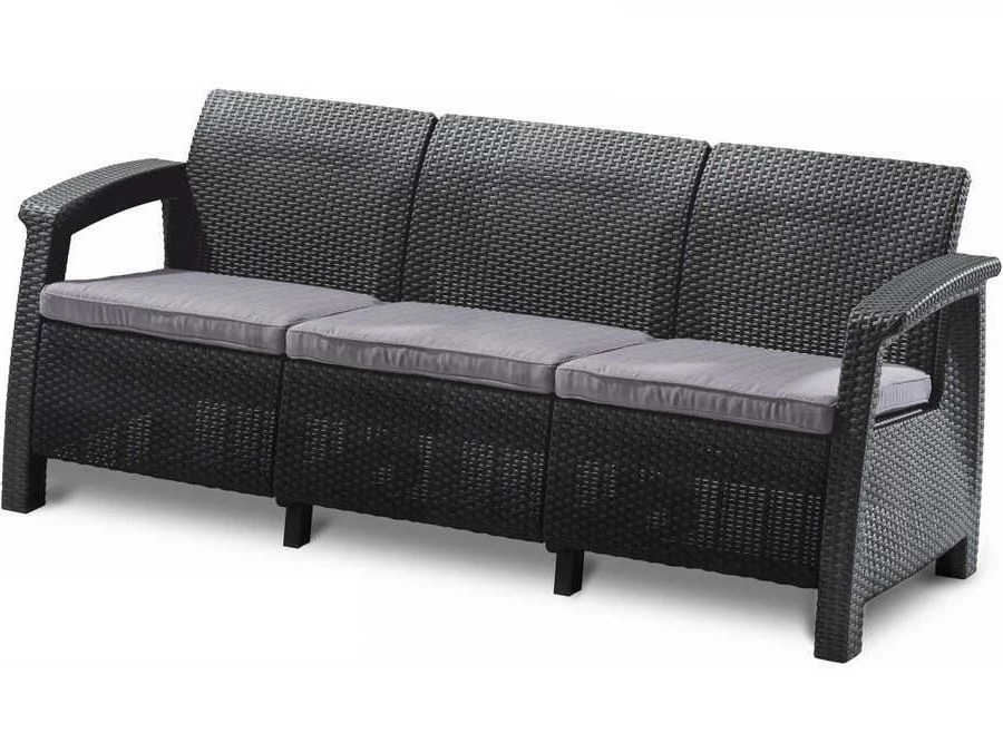 KETER Corfu Love Seat Max trīsvietīgais