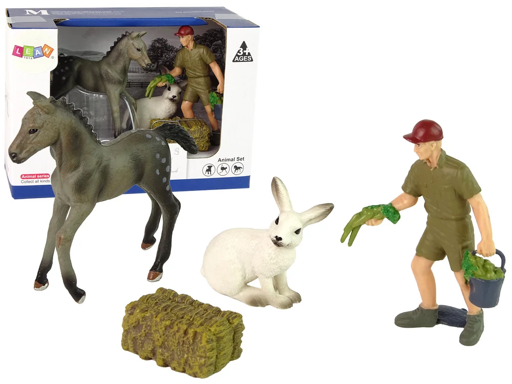 LEAN TOYS dzīvnieku figūru komplekts zirgs