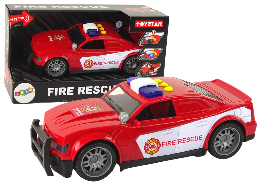 LEAN TOYS Ugunsdzēsēju mašīna 1:14 ar