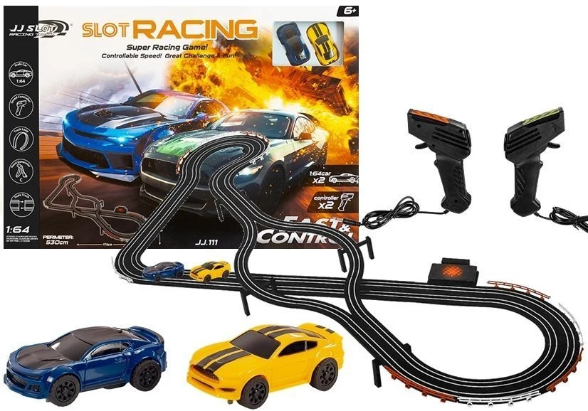LEAN TOYS Racing Track 2 Cars