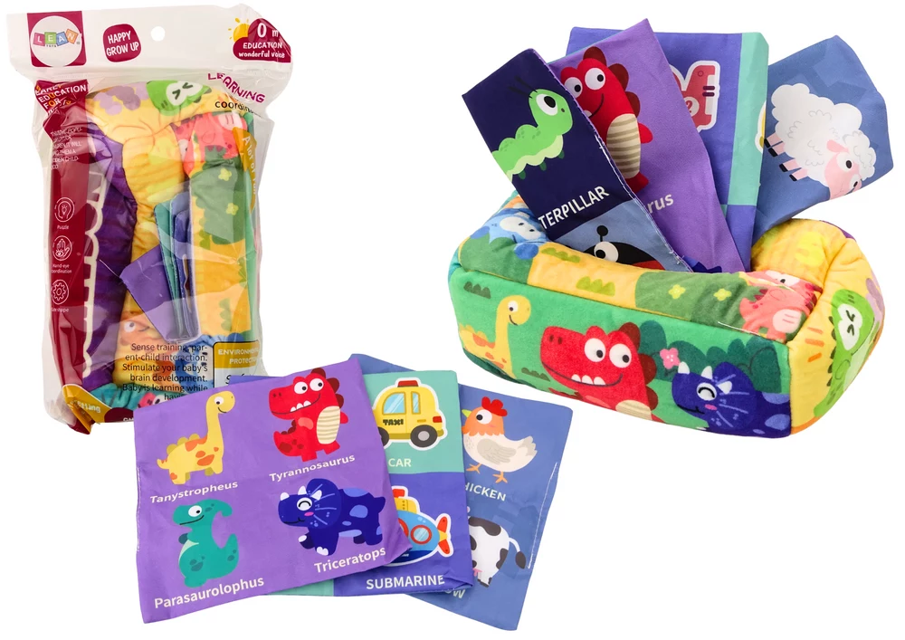 LEAN TOYS mīkstā salvetīšu kārba ar