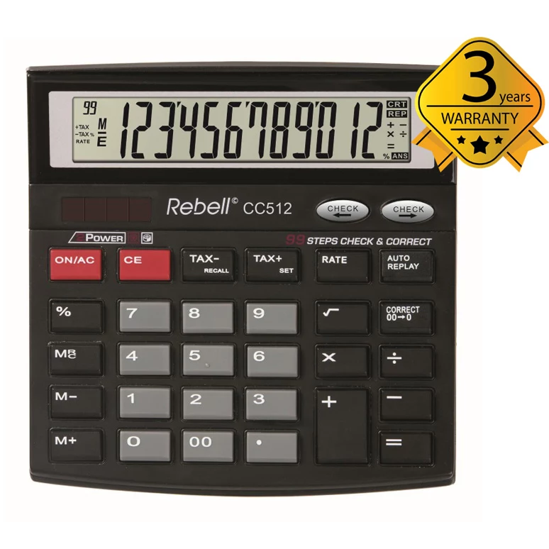 REBELL RE-CC512 BX galda kalkulators 12
