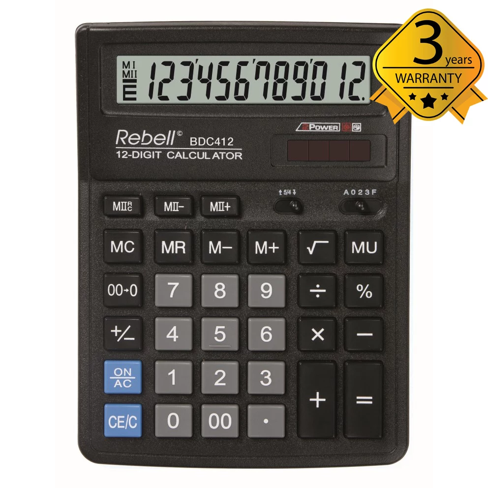 REBELL RE-BDC412 BX galda kalkulators ar