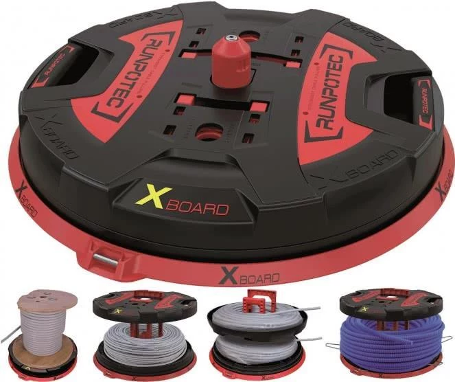 RUNPOTEC X BOARD Profi kabeļu atritinātājs