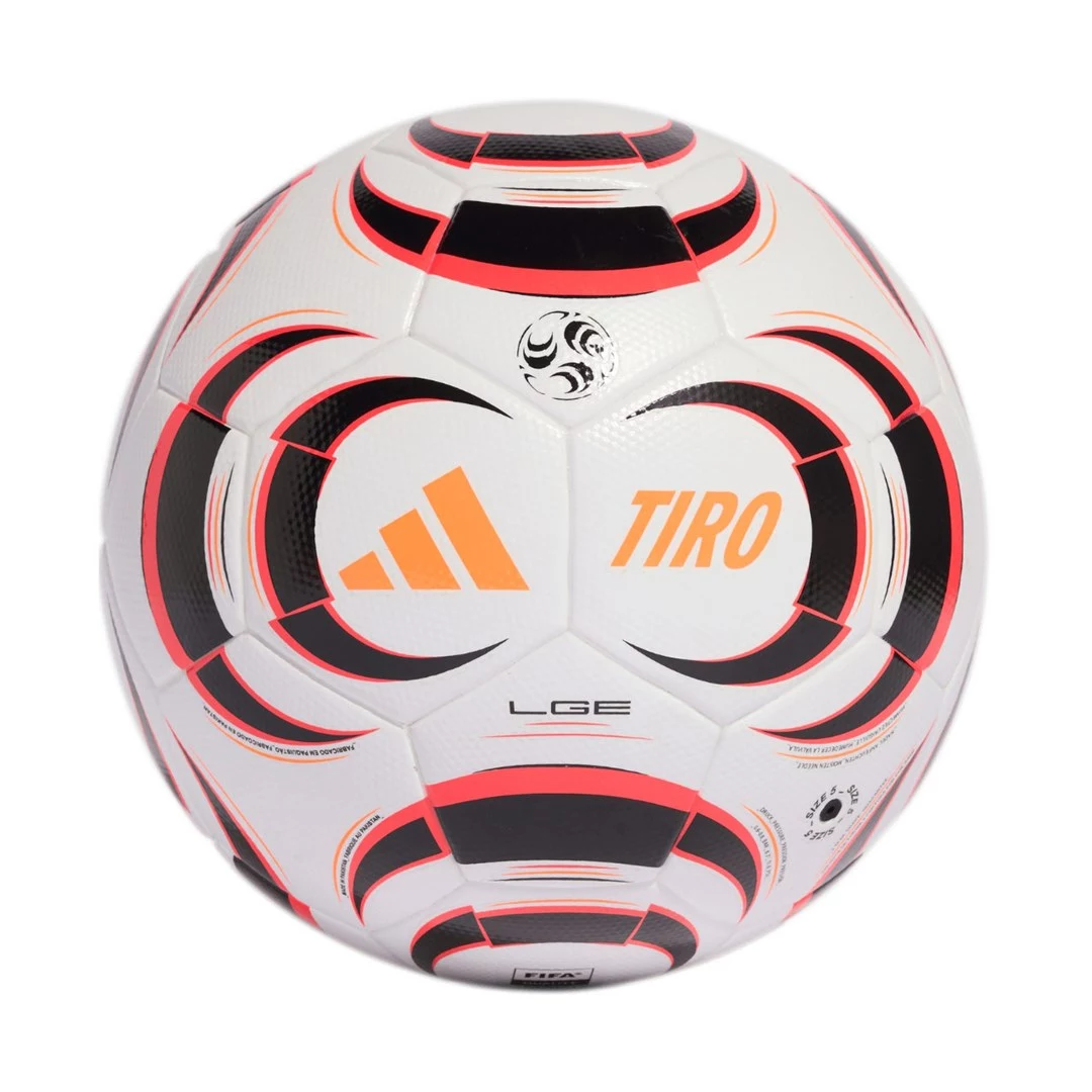 Adidas Tiro League futbola bumba balti-melni-oranža