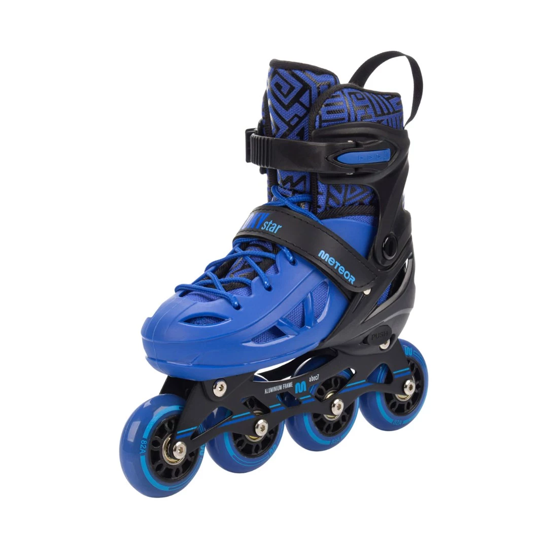 Meteor Loky regulējami rollerslidas bērniem, melni-zili