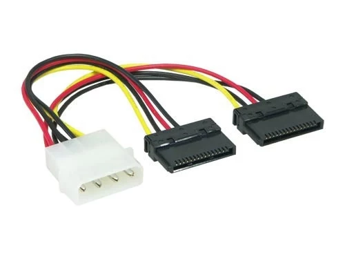EXSYS SATA barošanas Y-kabelis 4-pin Molex