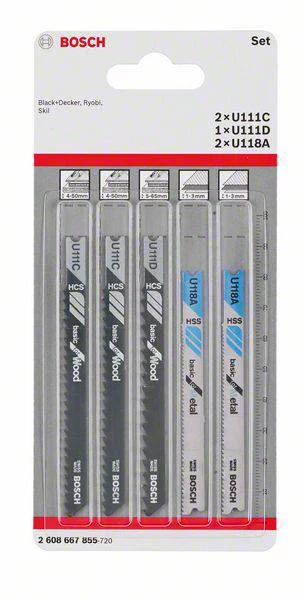 Bosch Accessories 2608667855 Basic zāģa asmeņu