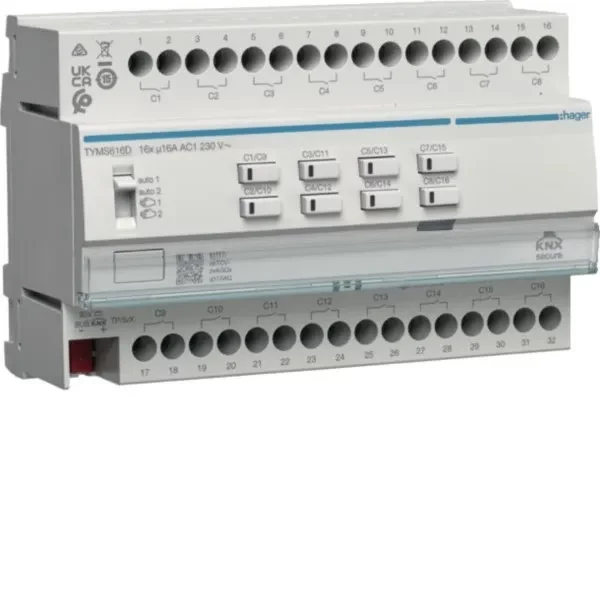 HAGER TYMS616D KNX Secure komutācijas/žalūziju izpildmehānisms
