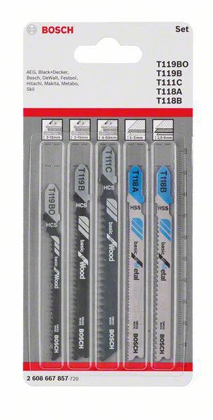 Bosch Accessories 2608667857 Zāģa asmeņu komplekts