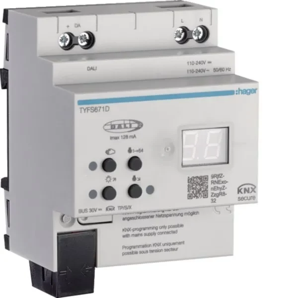 Hager Gateway TYFS671D KNX/DALI-2 Secure 1